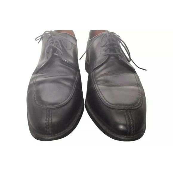 Allen Edmonds \'LaSalle\' Size 9.5 D Split Toe Derby Black‎ Leather Dress Shoes